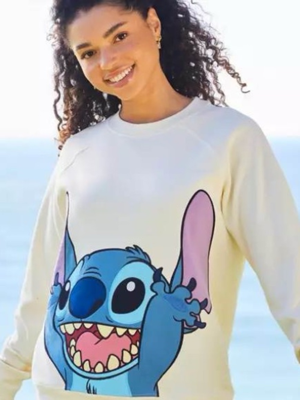Disneyland Resort Stitch Pullover Crew Sweatshirt - Picture 1 of 7